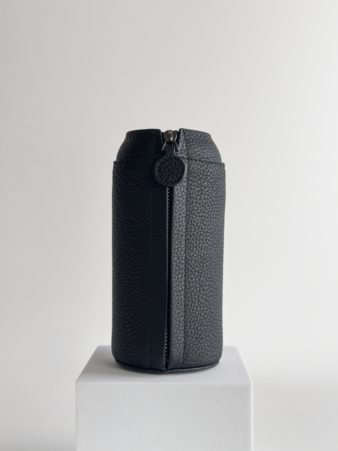 BLACK leather sleeve for NAAL glass water bottle - NAAL