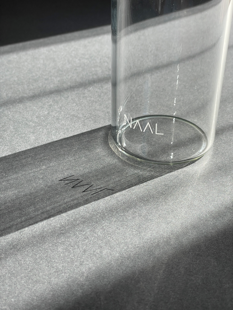 NAAL borocilicate glass water bottle