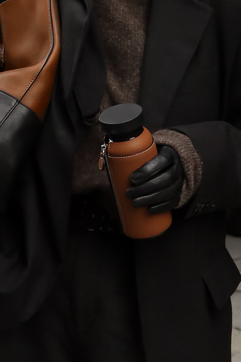 NAAL cognac edition glass water bottle