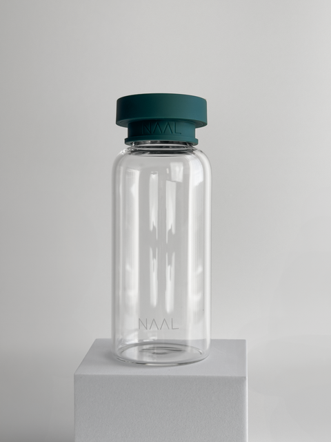 glass water bottle
