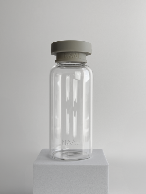 glass water bottle