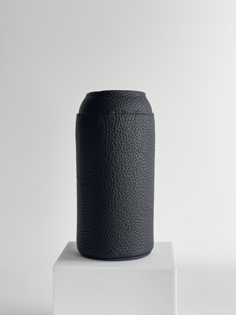 BLACK leather sleeve for NAAL glass water bottle - NAAL